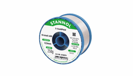 Solder wire crystal 400, Sn60Pb40, RE L0, 0.5mm, 250g