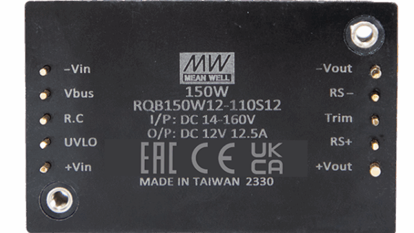 150W DC/DC Brick Wandler Input 14...160V, Ausgang 12V/12.5A – Bild 2