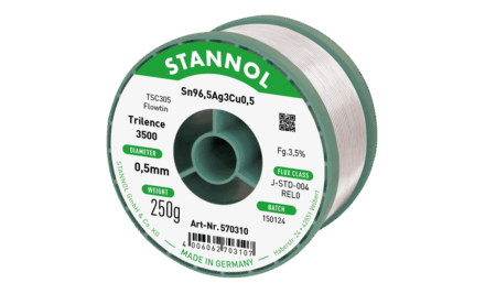 Solder wire Trilence 3500, Sn96,5Ag3Cu0,5 - FLOWTIN TSC305, RE L0, 0.5mm, 250g