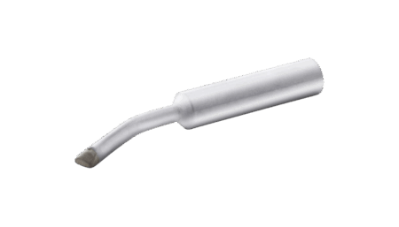 XNT BX soldering tip, chisel shape curved 30°, Ø 2.4 mm