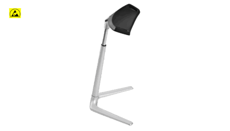Bimos FIN ESD standing aid, integral foam black, seat height 620 - 850 mm