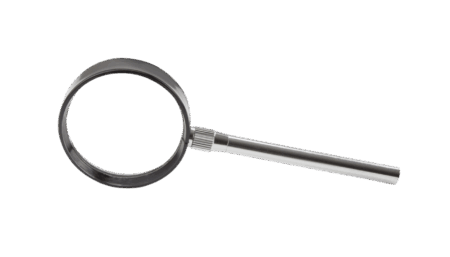 Handheld magnifier, 4x, Ø 50 mm, PB.5020