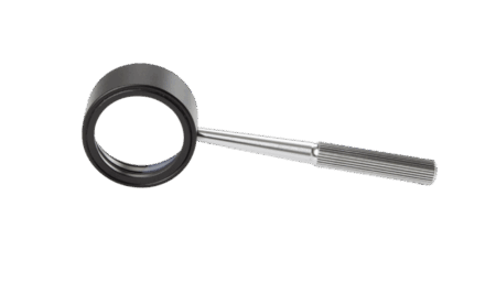 Handheld magnifier, 10x, Ø 25 mm, PB.5021
