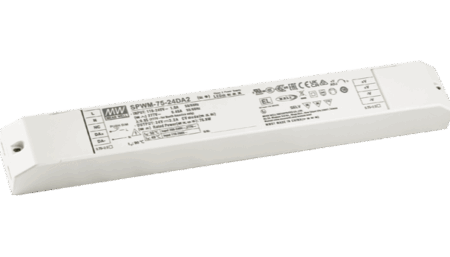 75W LED power supply with PWM output 12V/6.3A, DALI2, AC Push