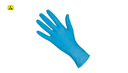 ESD disposable gloves, nitrile, blue, 30 cm, 1000 pieces