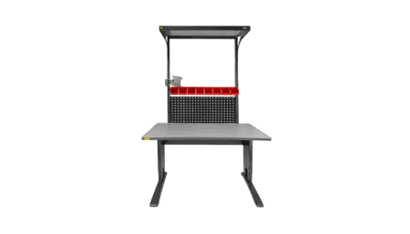 Premium 1200 x 750–800 mm Electric Adjustable ESD Desk – Black Edition
