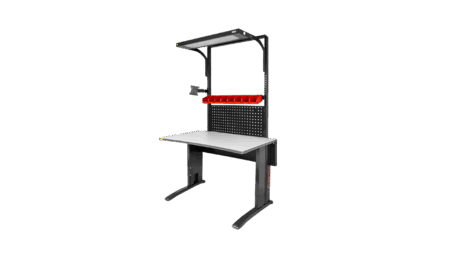 Premium ESD Table 1200 x 750–800 mm, Height-Adjustable – Black Edition