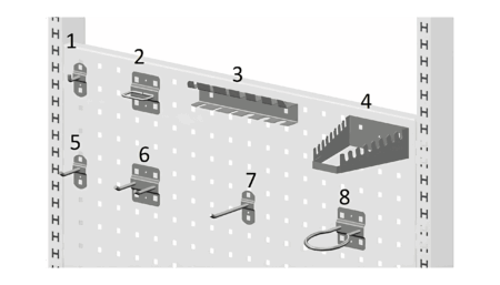 Tool holders for ESD tables - Organization system for workshops and industry
