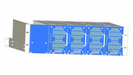 Subrack 3U komplett