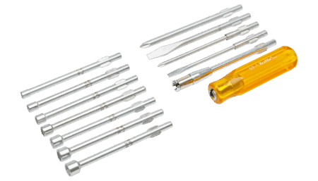 13-Piece Screwdriver and Socket Set - Inch Sizes