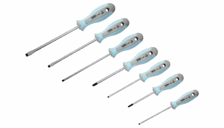 XPE500 - 7-piece ESD-safe Phillips®/flat-blade screwdriver set from the Pro Series