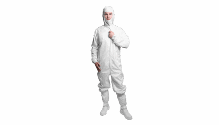 Reinraum-Overall, weiss oder blau