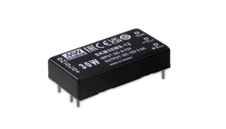 SKM30W8+ DKM30W8, 30W DC-DC converter with 8:1 input, 2"x1" enclosure