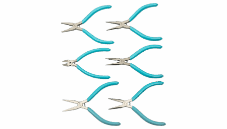 6-piece set of electronic cutting tools and pliers