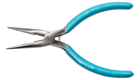 5-1/2" ESD-sichere Langbeckzange mit gezahnten Backen