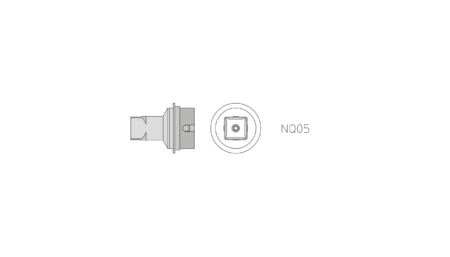 NQ05 Heissluftdüse, 4 Seiten beheizt 10,7 X 10,7 mm