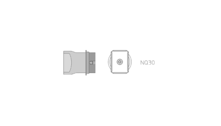 NQ30 Heissluftdüse, 4 Seiten beheizt 17,5 X 23,5 mm